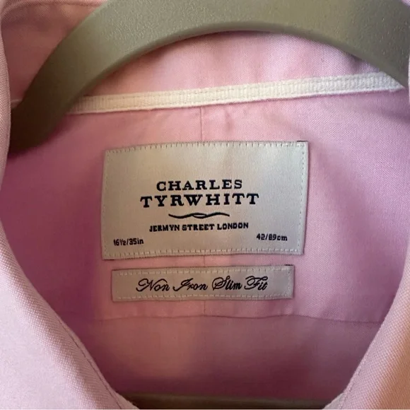 Charles Tyrwhitt Men’s Dress Shirt Non Iron Slim Fit - Picture 4 of 4